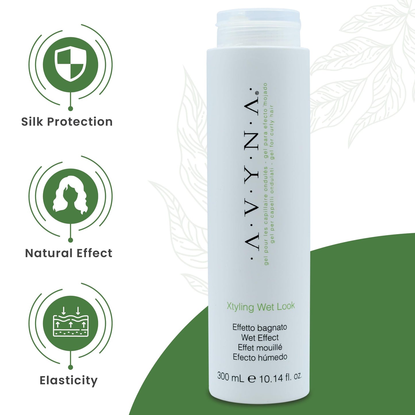 Avyna Xtyling Wet Look Hair Gel for Curly Hair 10.14 Fl oz./300ml