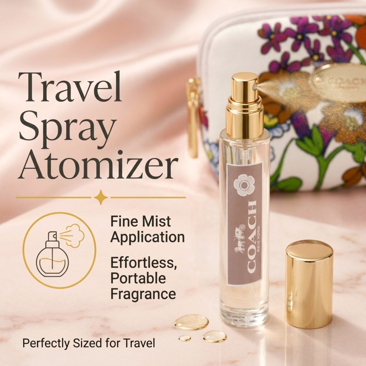Coach Floral Perfume for Women EDP Mini Splash Travel Size Fragrance Gift Set
