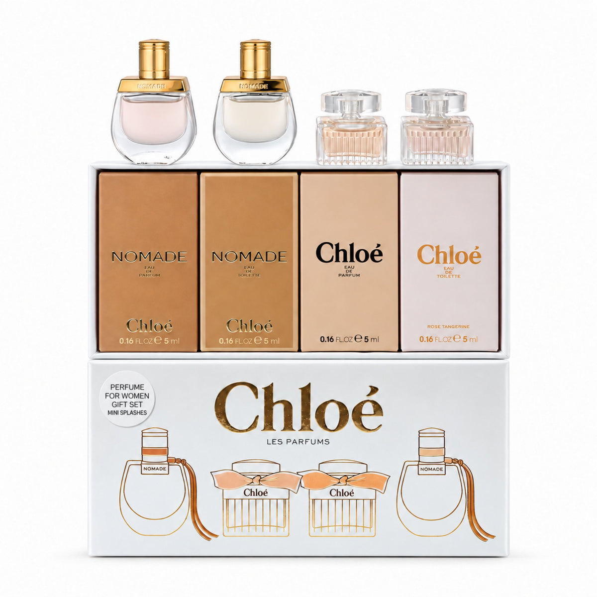 Chloe Perfume for Women Mini Variety Gift Set – 4-Piece Splash Collection