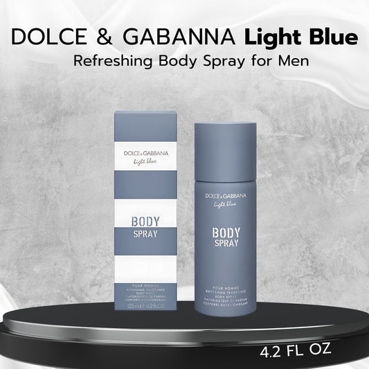 Dolce & Gabbana Light Blue Pour Homme Body Spray – 4.2 oz