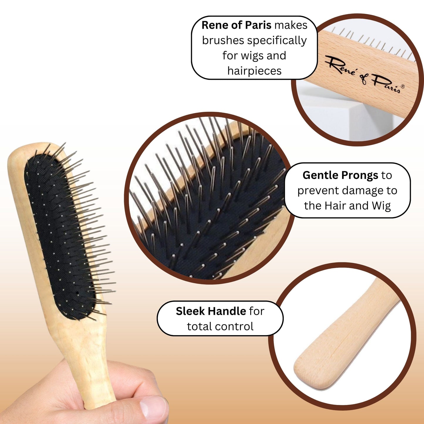 Rene Of Paris Wood Wire Brush