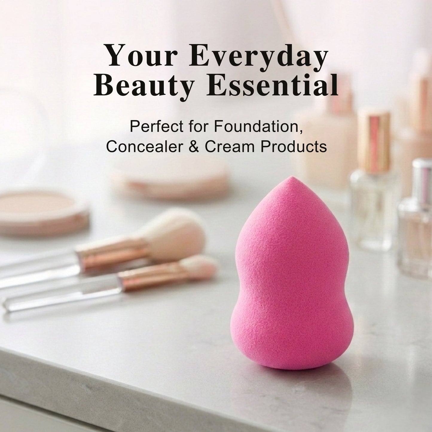 Makeup Blending Sponge by Fantasea Cosmetic, Pink