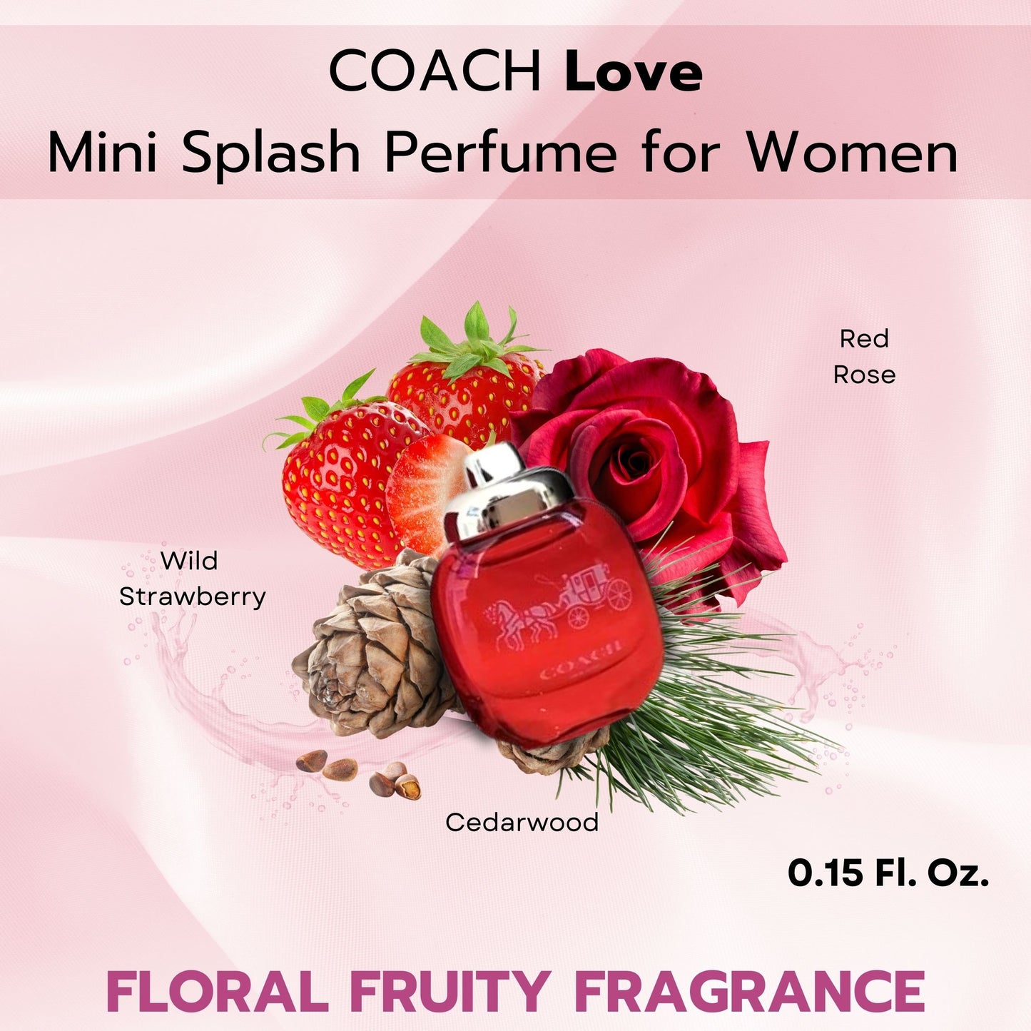 Coach New York 4 piece Womens Mini Gift Set Floral, Wild Rose, Love, Sunset