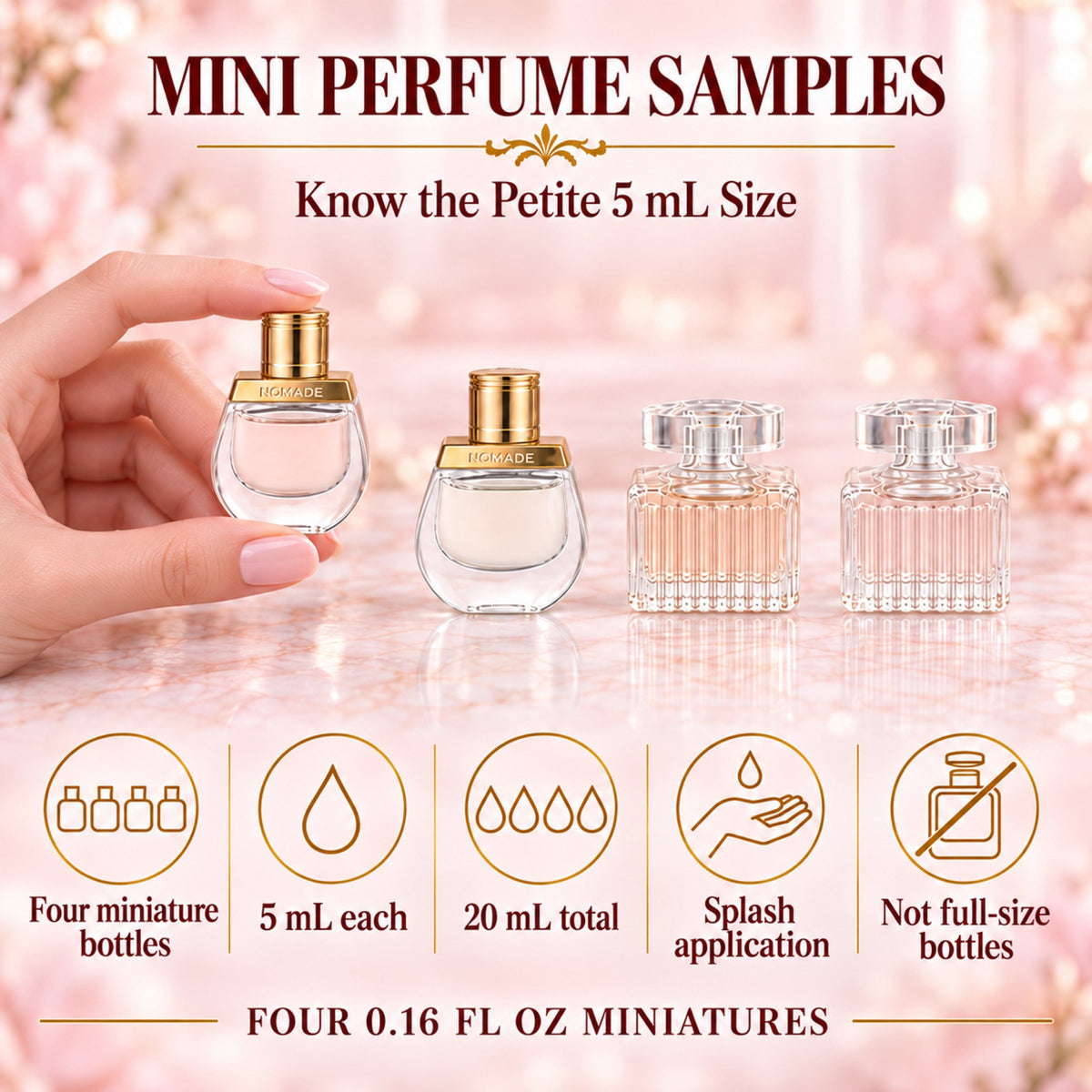 Chloe Perfume for Women Mini Variety Gift Set – 4-Piece Splash Collection