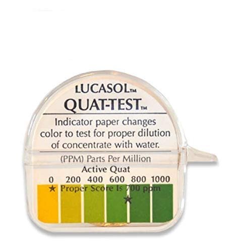Lucasol Quat Test Strips For Proper Dilution And Concentration Of Cleaning Products, Individual, Cleaning Supplies For Home Improvement, Pre-Cut Testing Strips (Pack Of 15)