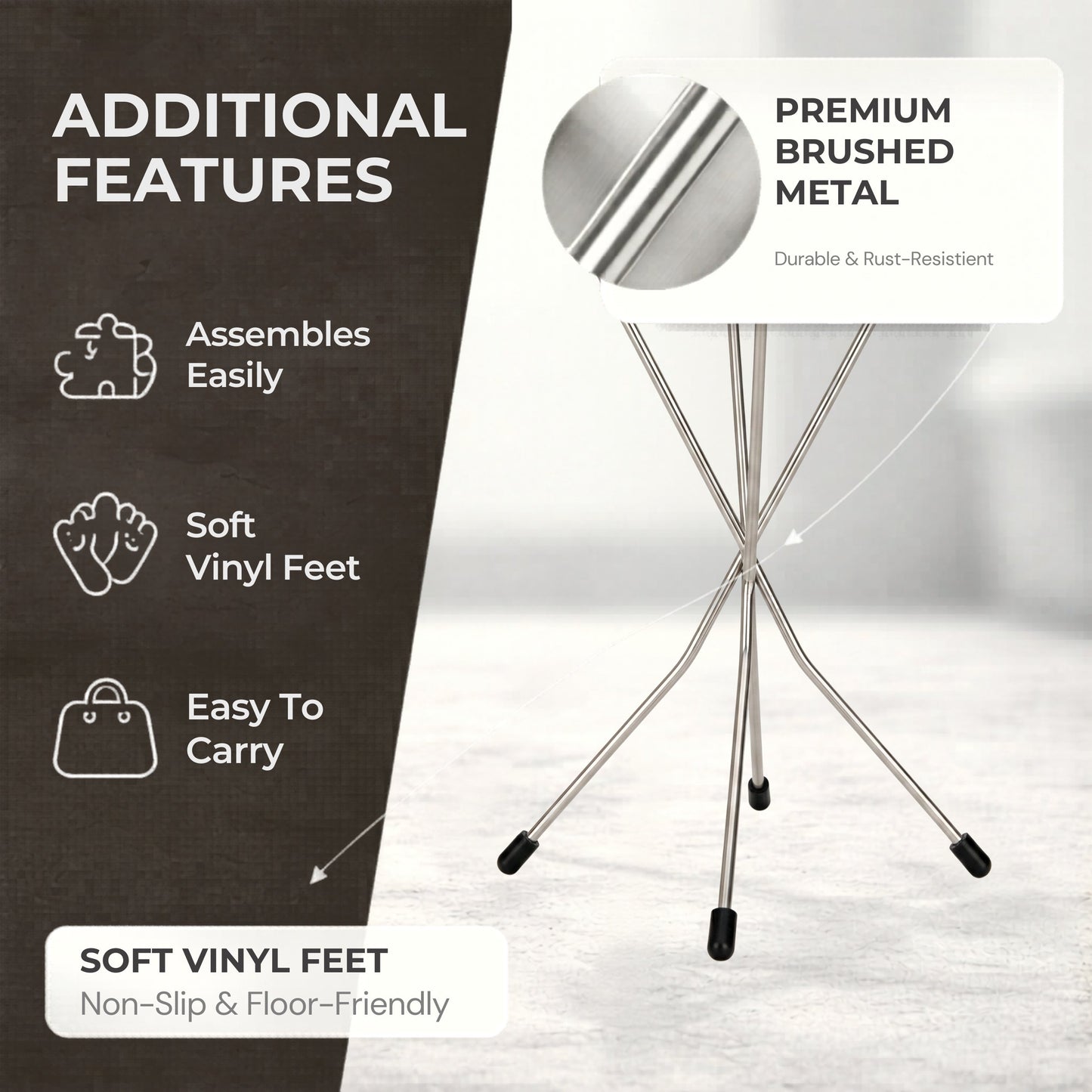 Jon Renau Metal Wire Wig Stand – Foldable Wig Holder