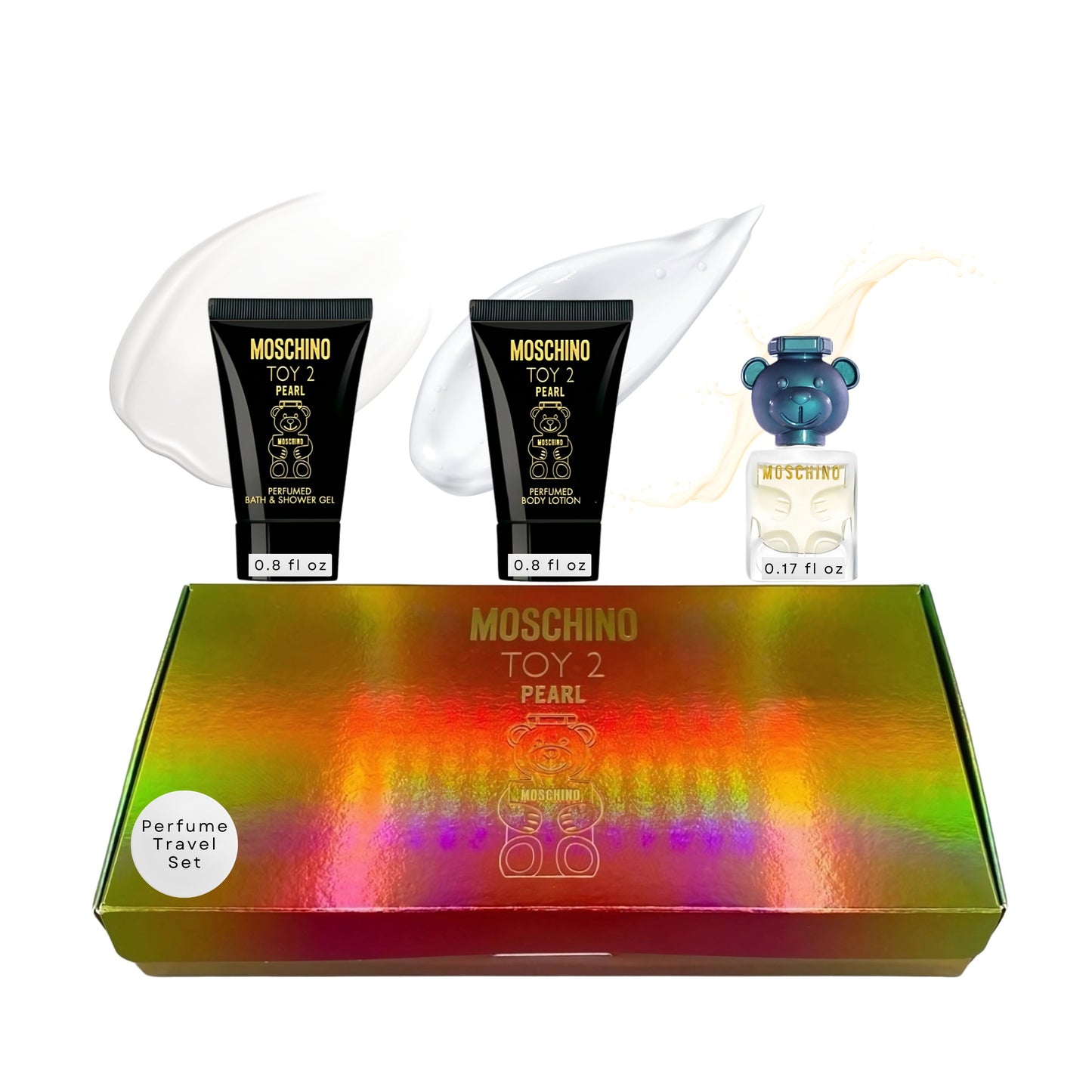Moschino Toy 2 in Pearl Perfume for Women Gift Set Mini Splash Trio 0.17 Fl Oz