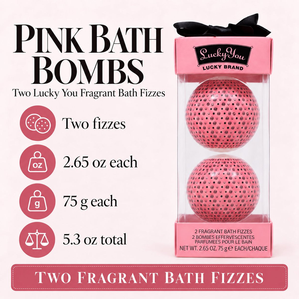 Lucky Brand Lucky You For Women 2 Piece Fragrance Bath Bombs
