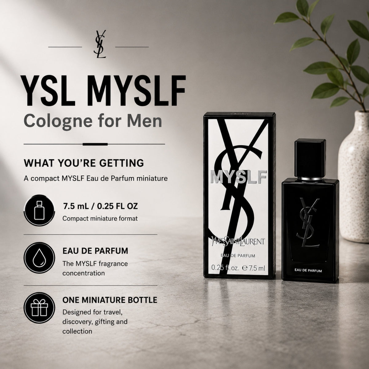 Yves Saint Laurent MYSLF Eau de Parfum 7.5ml / 0.25 fl oz Miniature
