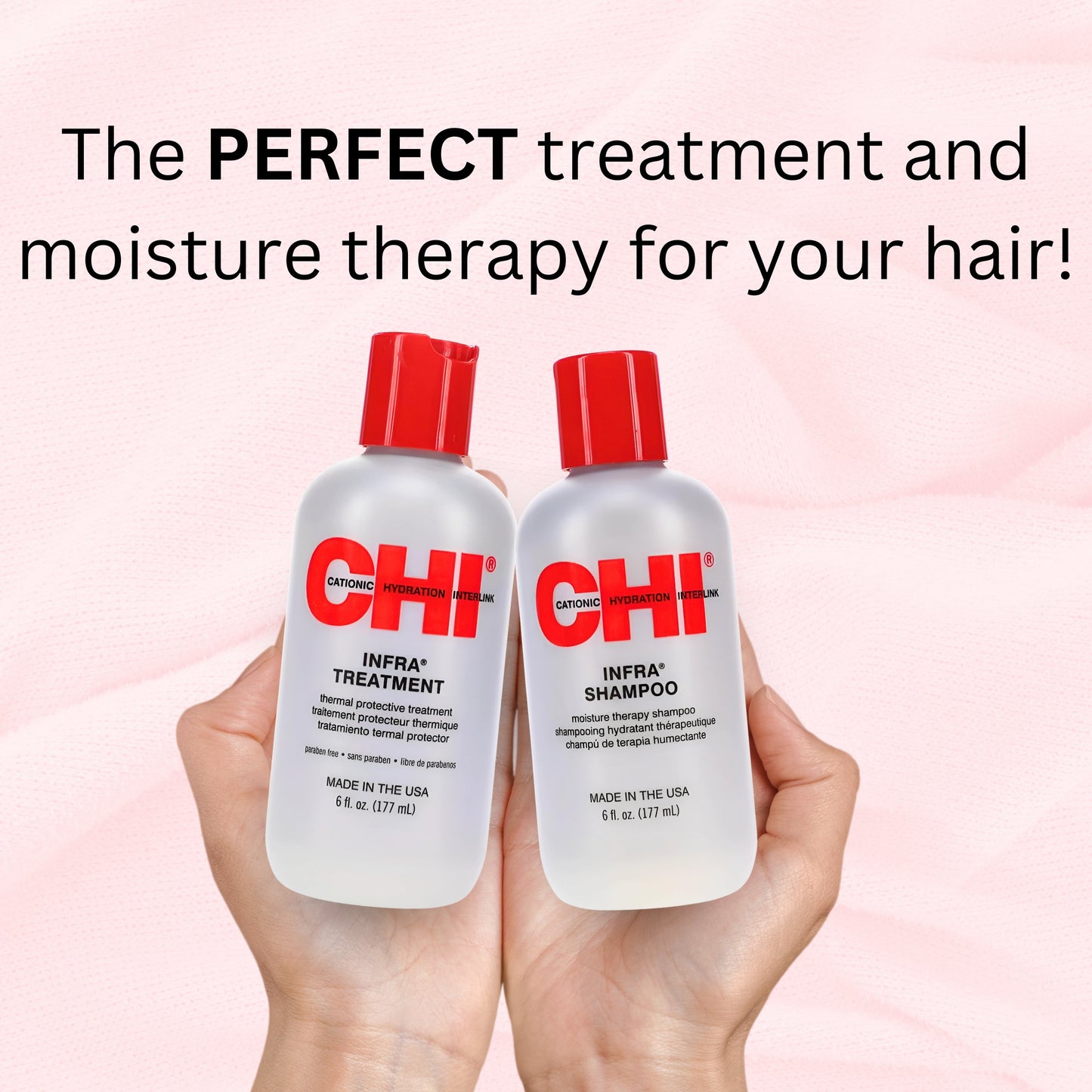 CHI Infra Shampoo & Treatment Set – Moisture Therapy Hair Care Duo (6 oz Each)