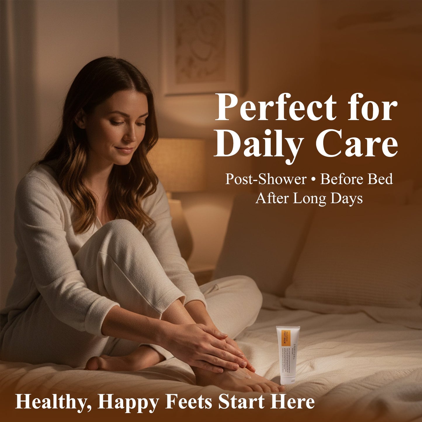 SpaRitual Citrus Cardamom Vegan Foot Balm For Dry Feet | 3.4oz | Natural, Hydrating, Soothing, Softening With Aloe Vera, Papaya Extract, Shea Butter