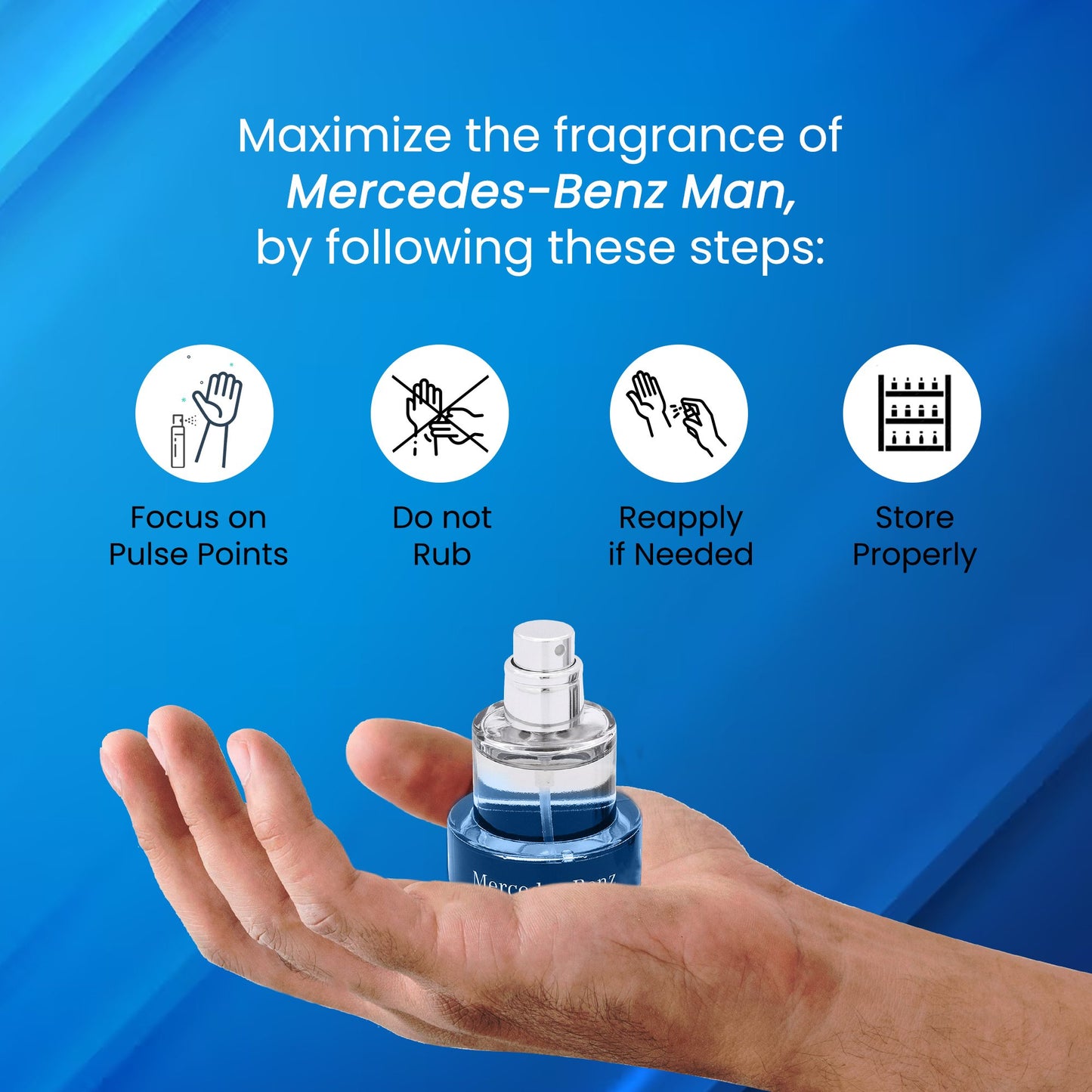 Mercedes-Benz Man Travel Collection, Perfume for Men Mini EDT Spray 0.68 Ounce