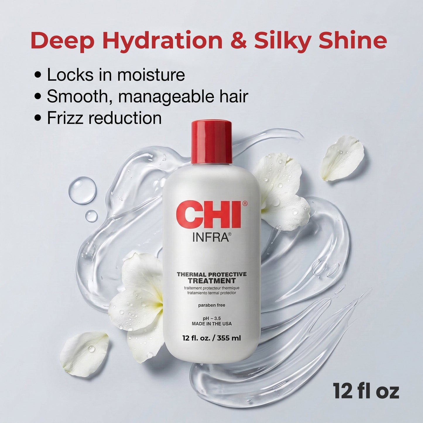 CHI Infra Thermal Protective Treatment – Moisturizing & Strengthening Hair Treatment (12 fl oz)