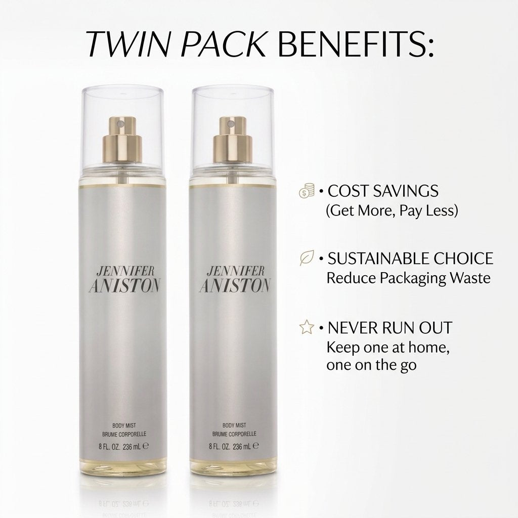 Jennifer Aniston Fine Fragrance Mist for Women, 8 Ounce 2 PACK
