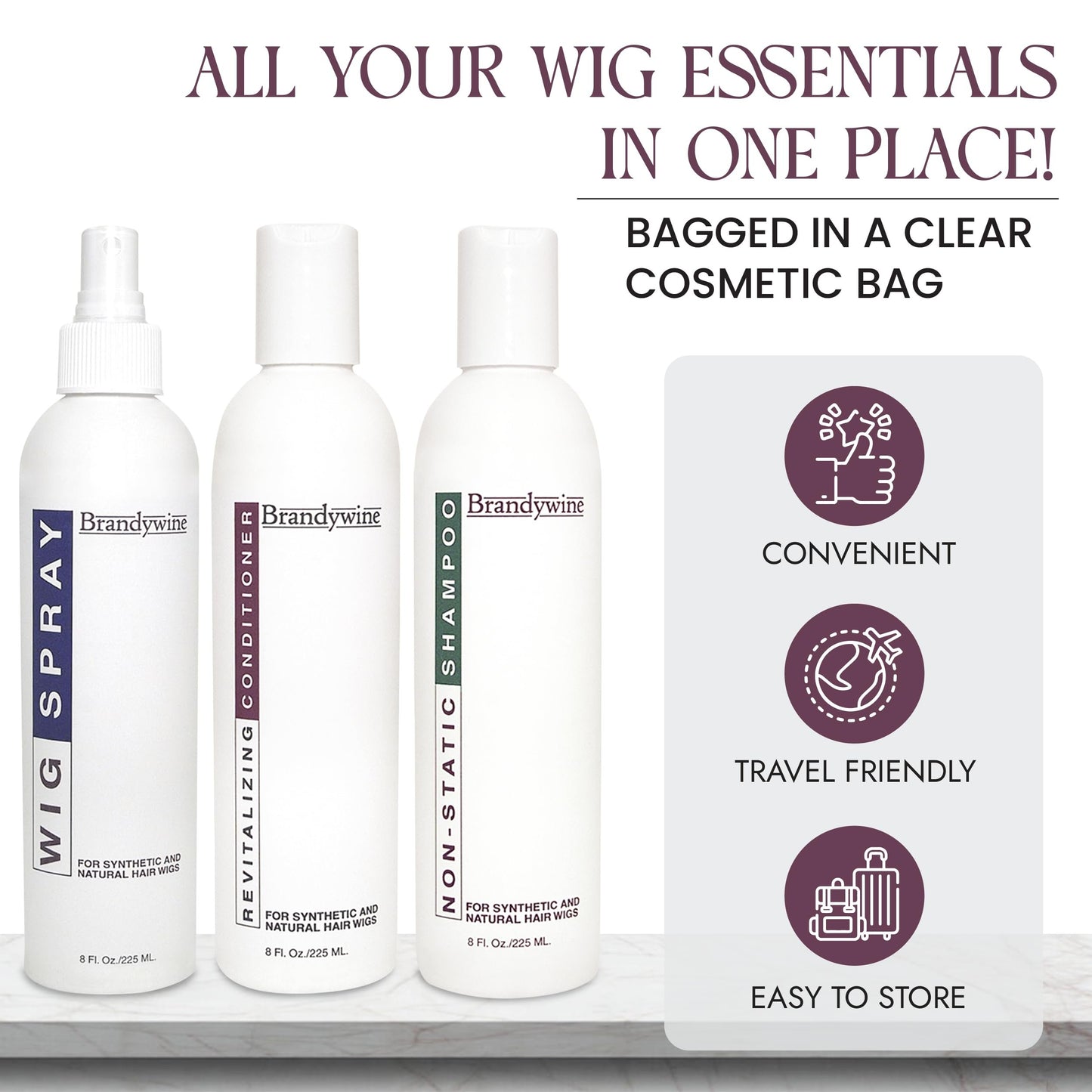 Brandywine Synthetic Wig Maintenance Kit (Kit)