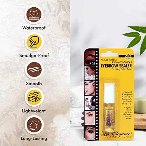 Lip Elegance Eyebrow Sealer – Clear Waterproof Brow Gel (0.17 oz)