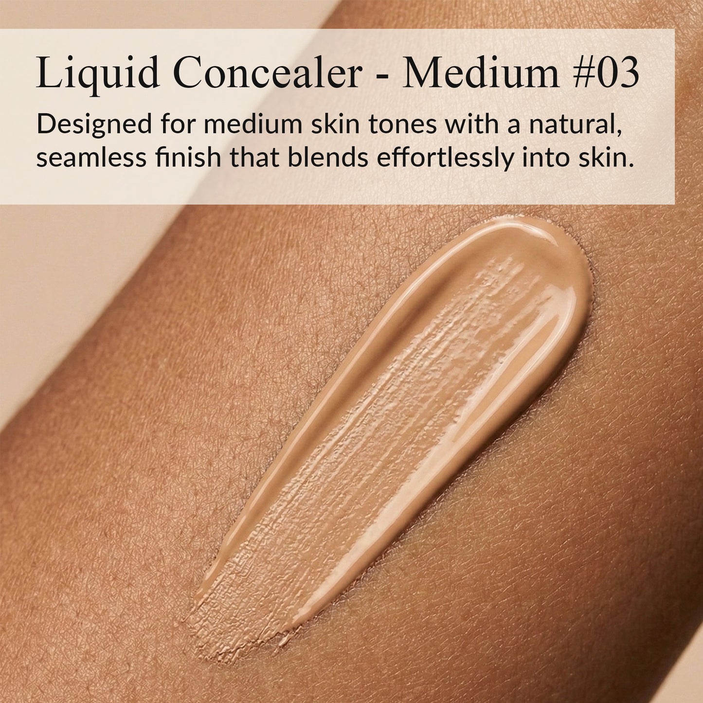 Complete Coverage Liquid Concealer – Medium #03 – Full Coverage Concealer 0.25 oz