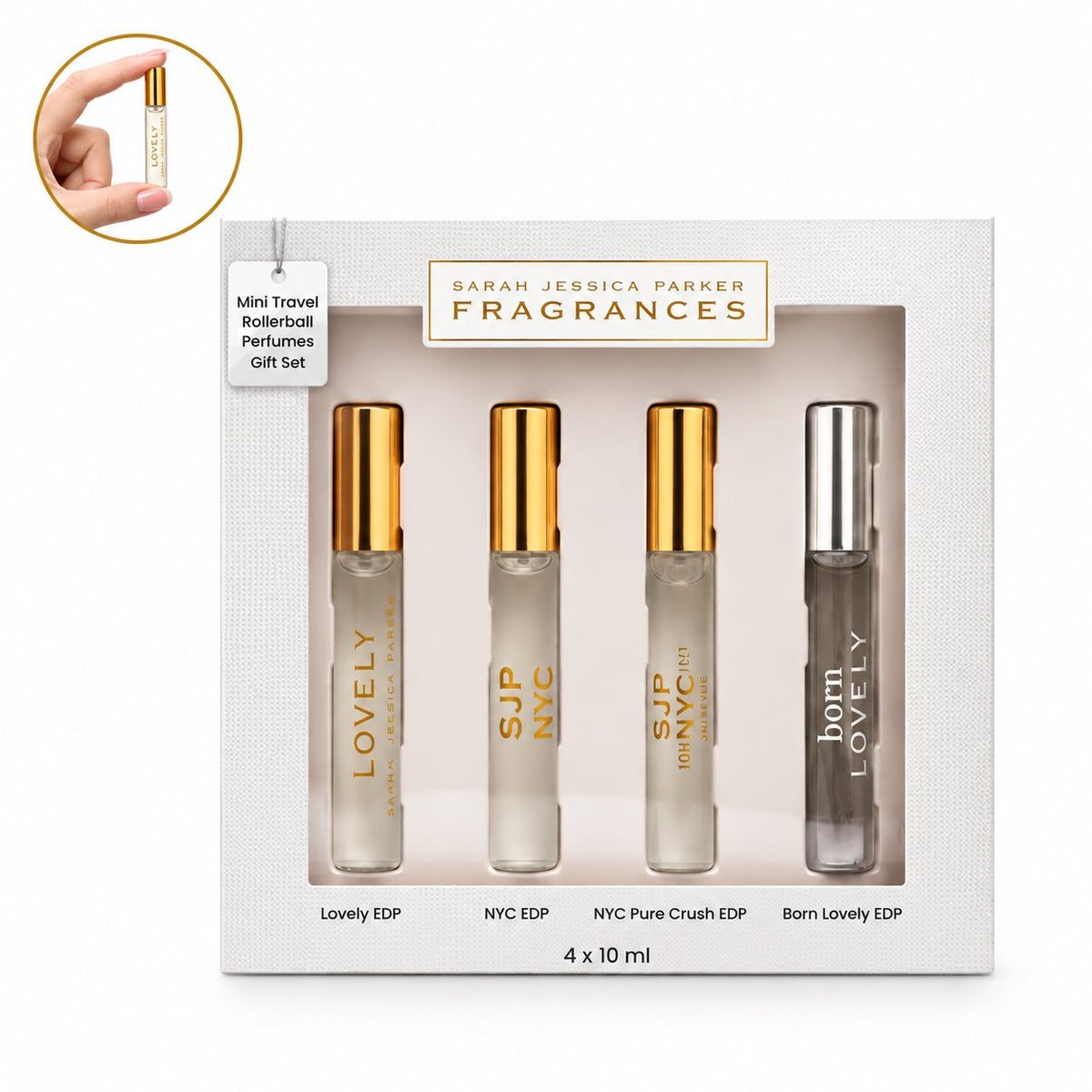 Sarah Jessica Parker Rollerball Gift Set 10ml NYC, Lovely, Born Lovely & NYC Pure Crush EDP