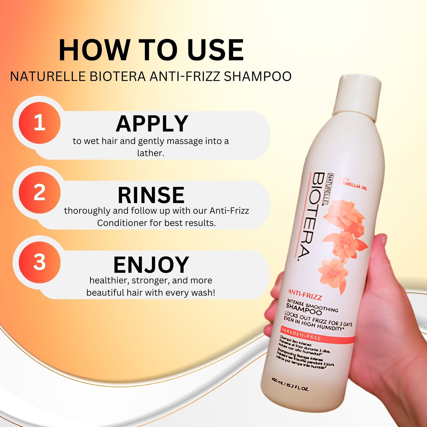 Biotera Anti Frizz Intense Smoothing Shampoo Unisex 15.2 fl oz
