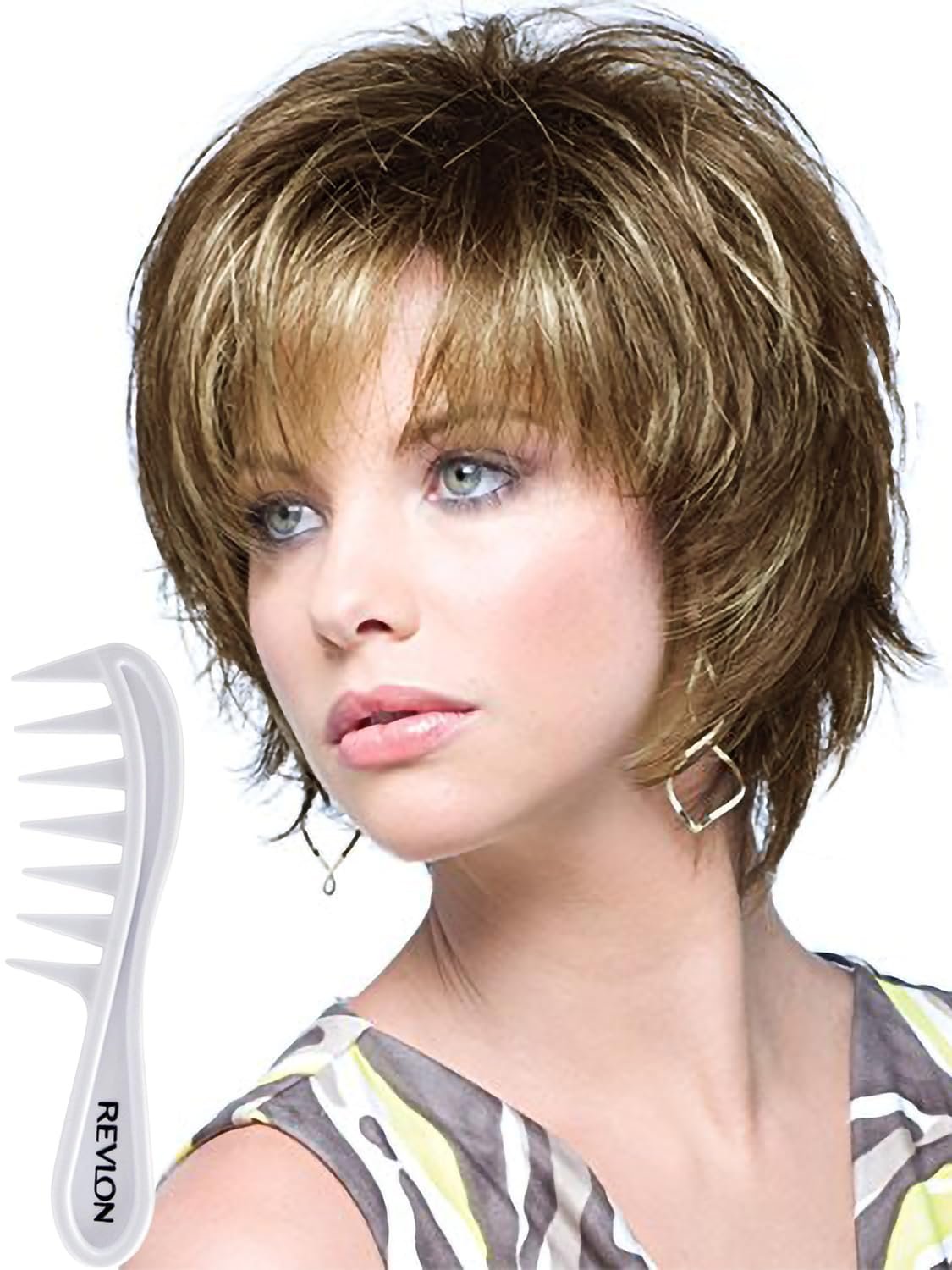 Noriko Sky Synthetic Wig by Rene of Paris and Wig Lift Comb - Honey Wheat-R - Bundle 2 Items