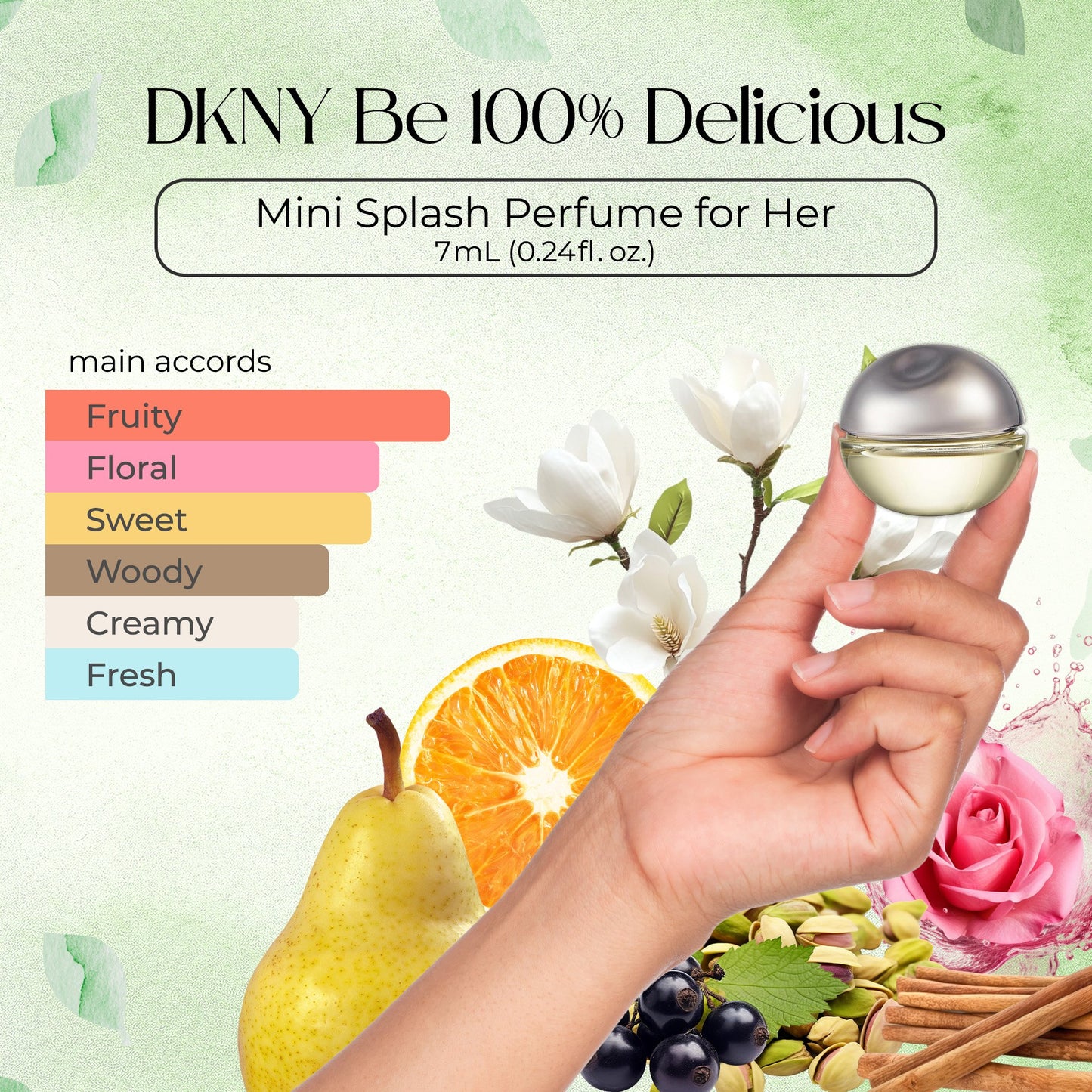 DKNY Be Delicious Mini Perfume Gift Set for Women Travel Size