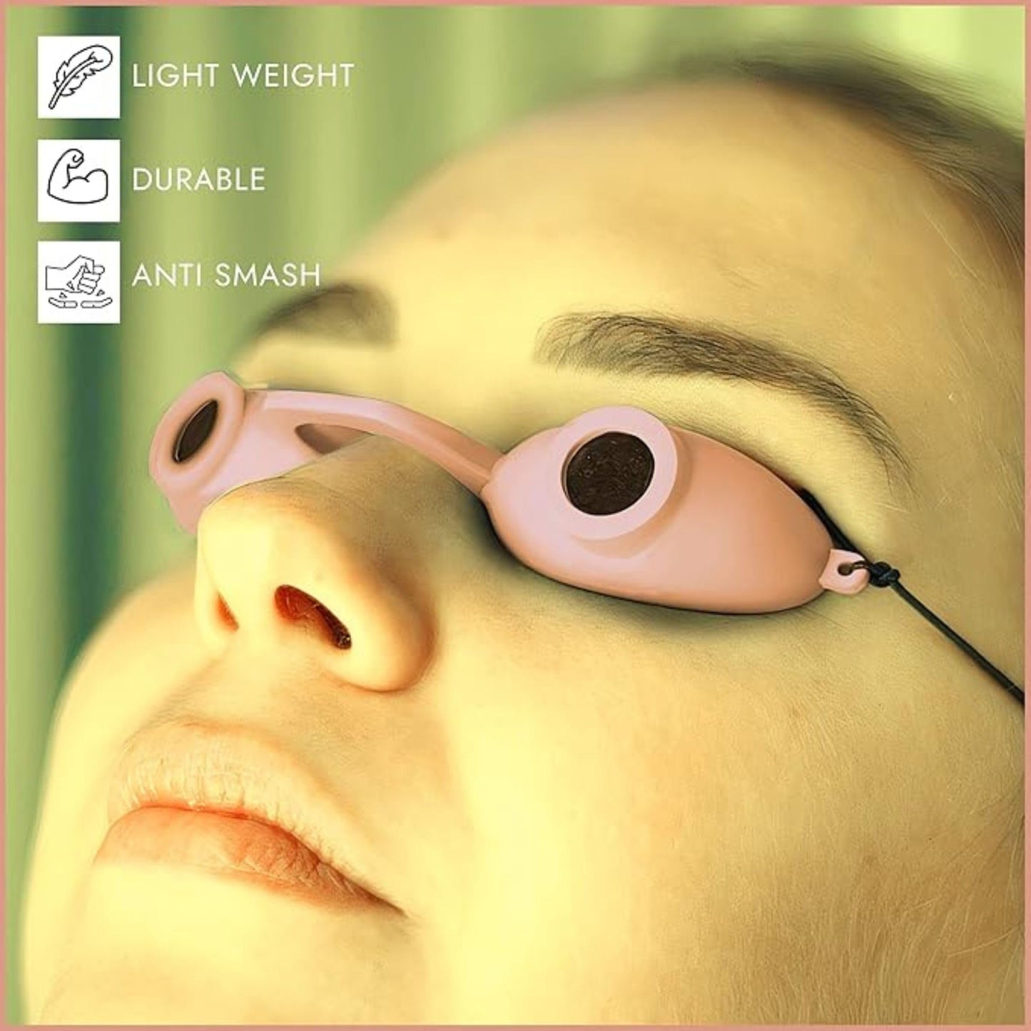 Super Sunnies EVO Flex UV Eye Protection Goggles (2 Pack) – FDA Compliant Tanning Bed & Red Light Therapy Glasses, Random Colors