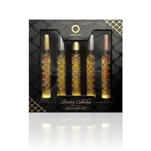 Orientica Perfume Luxury Collection Mini Perfume Gift Set for Men and Women Travel Pen Spray EDP 0.33 Fl oz