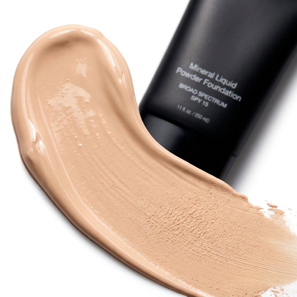 Jolie Mineral Liquid Powder Foundation SPF 15 1 Fl. Oz. Hypoallergenic - For All Skin Types (Pale Beige)