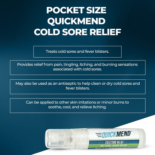 QuickMend Cold Sore Relief Lip Treatment – Pump Dispenser (4.5 ml)