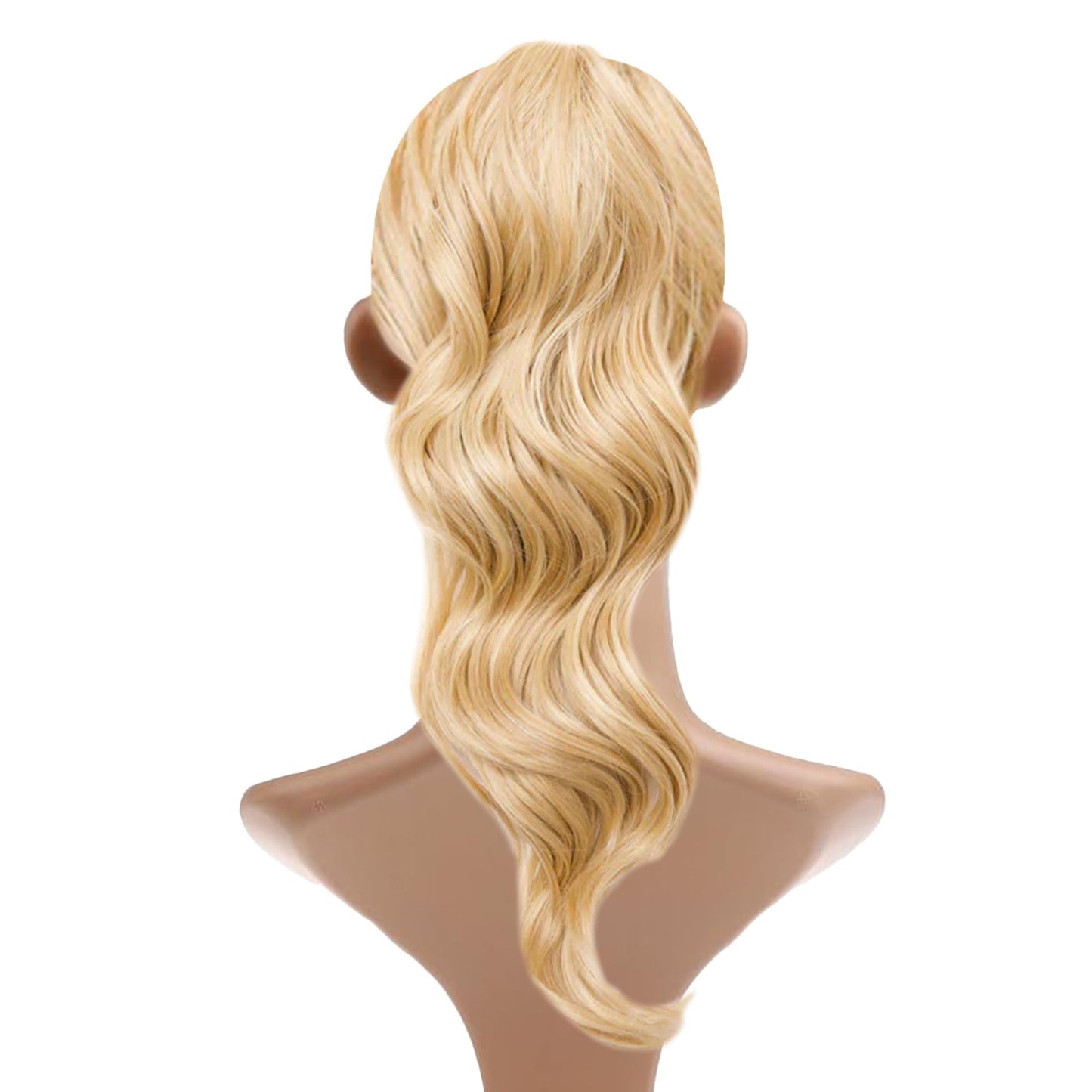 Rene of Paris Beachwave Ponytail Hair Extension – Dark Blonde Synthetic Clip-In