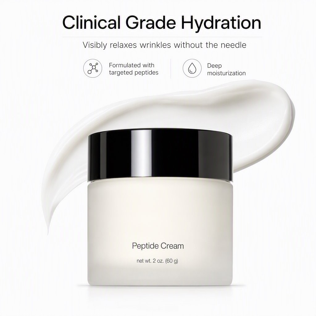 Anti-Aging Peptide Wrinkle Relaxing Creme-Helps Prevent Collagen Moisturize 2 oz