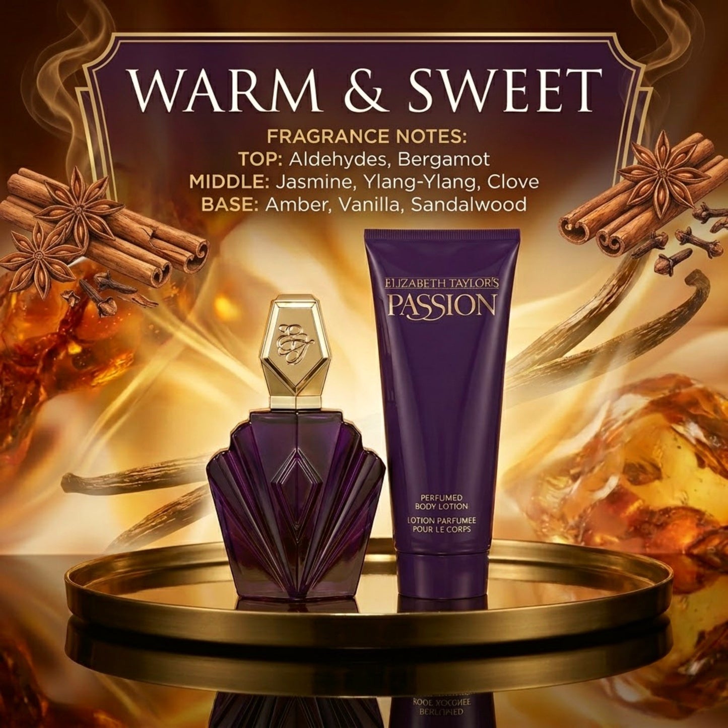 Elizabeth Taylor Passion, 2 Piece Gift Set for Women