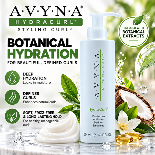 Avyna Xtyling Curly Curl Cream for Wavy, Naturally Curled or Permed Hair, Curl Defining and Anti-Frizz Cream, 10.14 fl oz / 300 ml