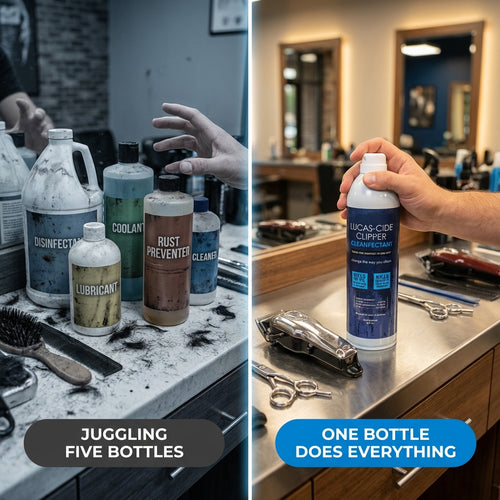 Stop Juggling Five Different Bottles Just to Clean Your Clippers